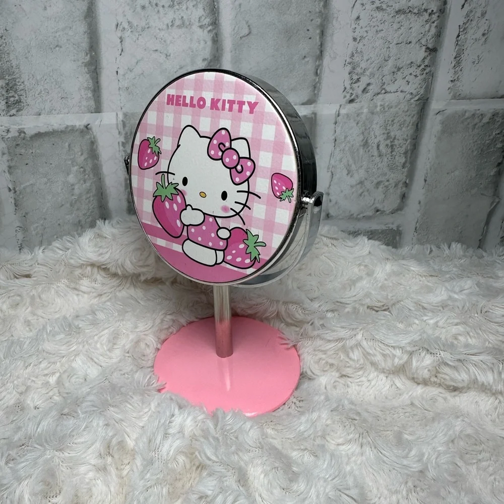 Hello Kitty Bundle Pink Kids Hair Accessories Gift Set with Keychain & Brush